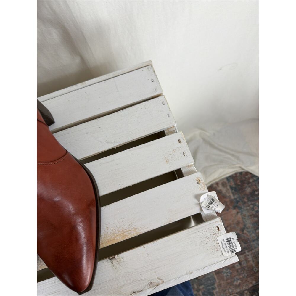 New NO Box Casta Tynt Rust Side Zip Gusset Heel Ankle Boots #1060 EU 41 - Picture 6 of 7